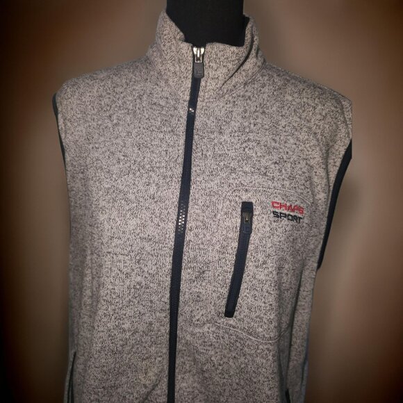 Chaps Men's Size XL Full Zip Fleece Vest - Picture 2 of 4